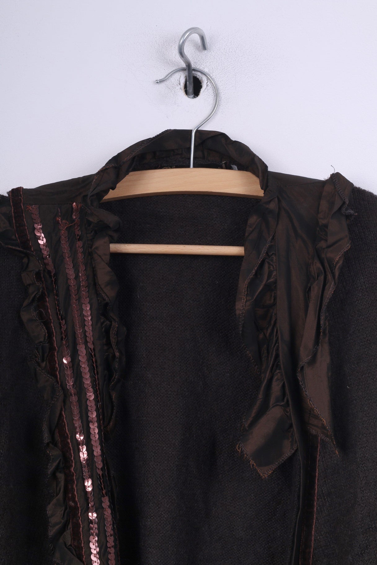 Rinascimento Womens S Bolero Shrug Crop Brown Italy