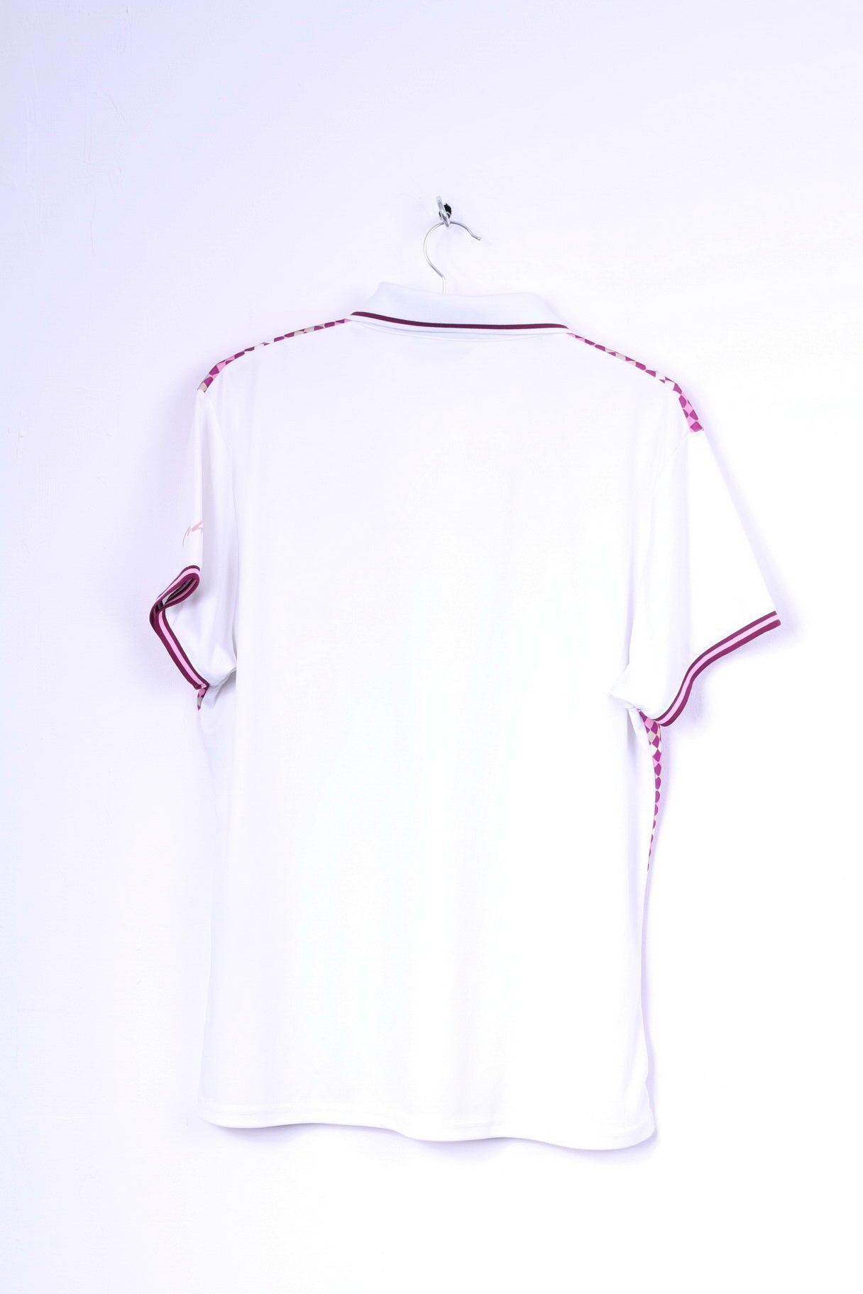 Pin High Polo de golf pour femme 3XL (XL) Blanc Violet Diamants