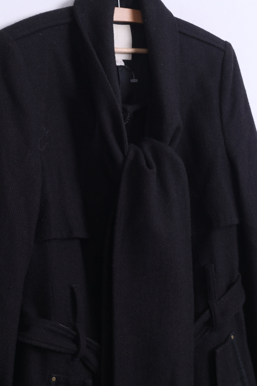 Diesel Womens S Jacket Single Breasted Black Wool - RetrospectClothes