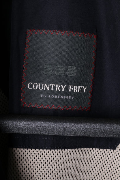 Country Frey by Lodenfrey Men 54 L Jacket Navy Livio Style Zip Up Lightweight Top