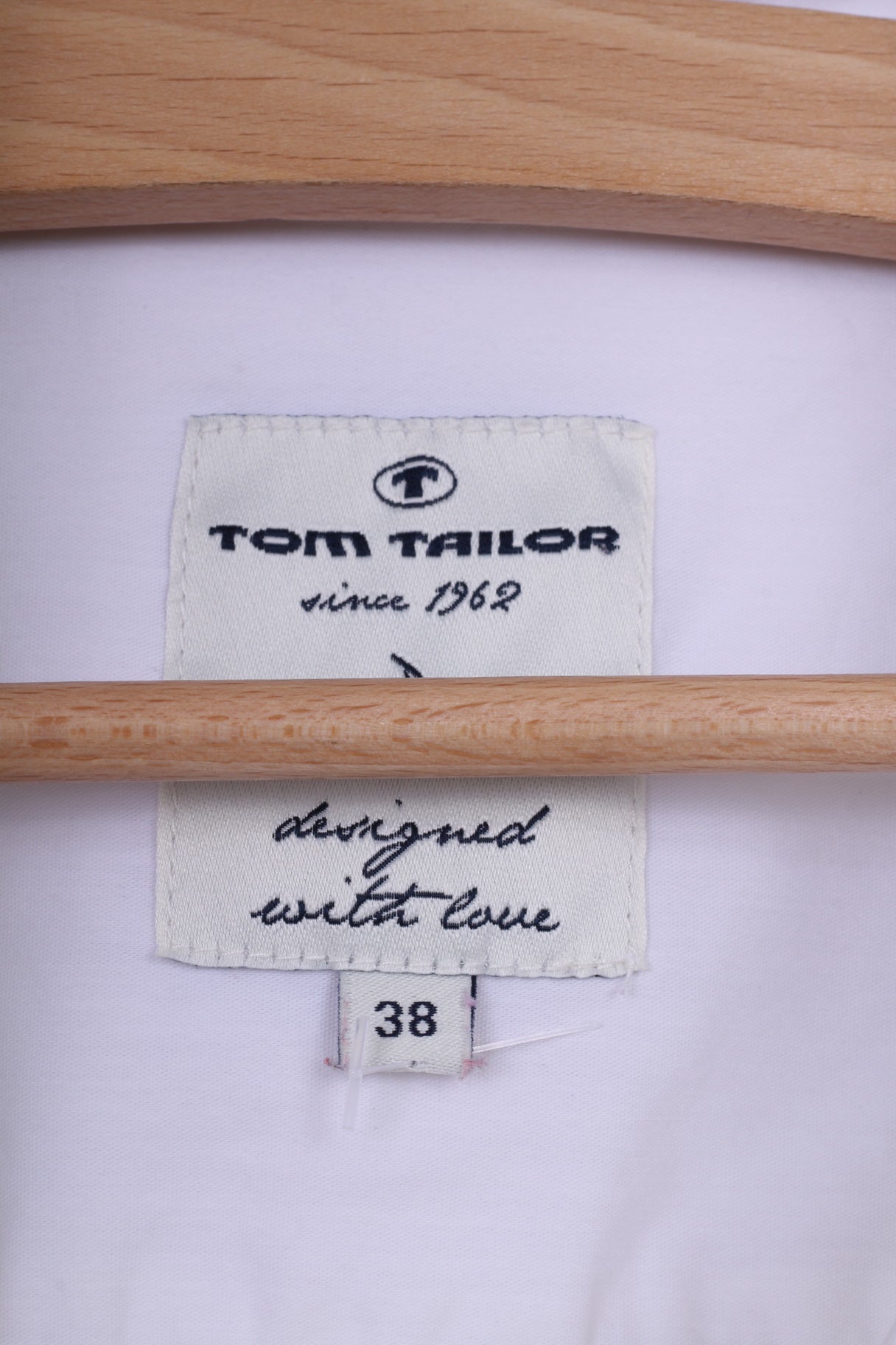 Tom Tailor Chemisier décontracté M 38 Femme Blanc Manches Longues Coton 