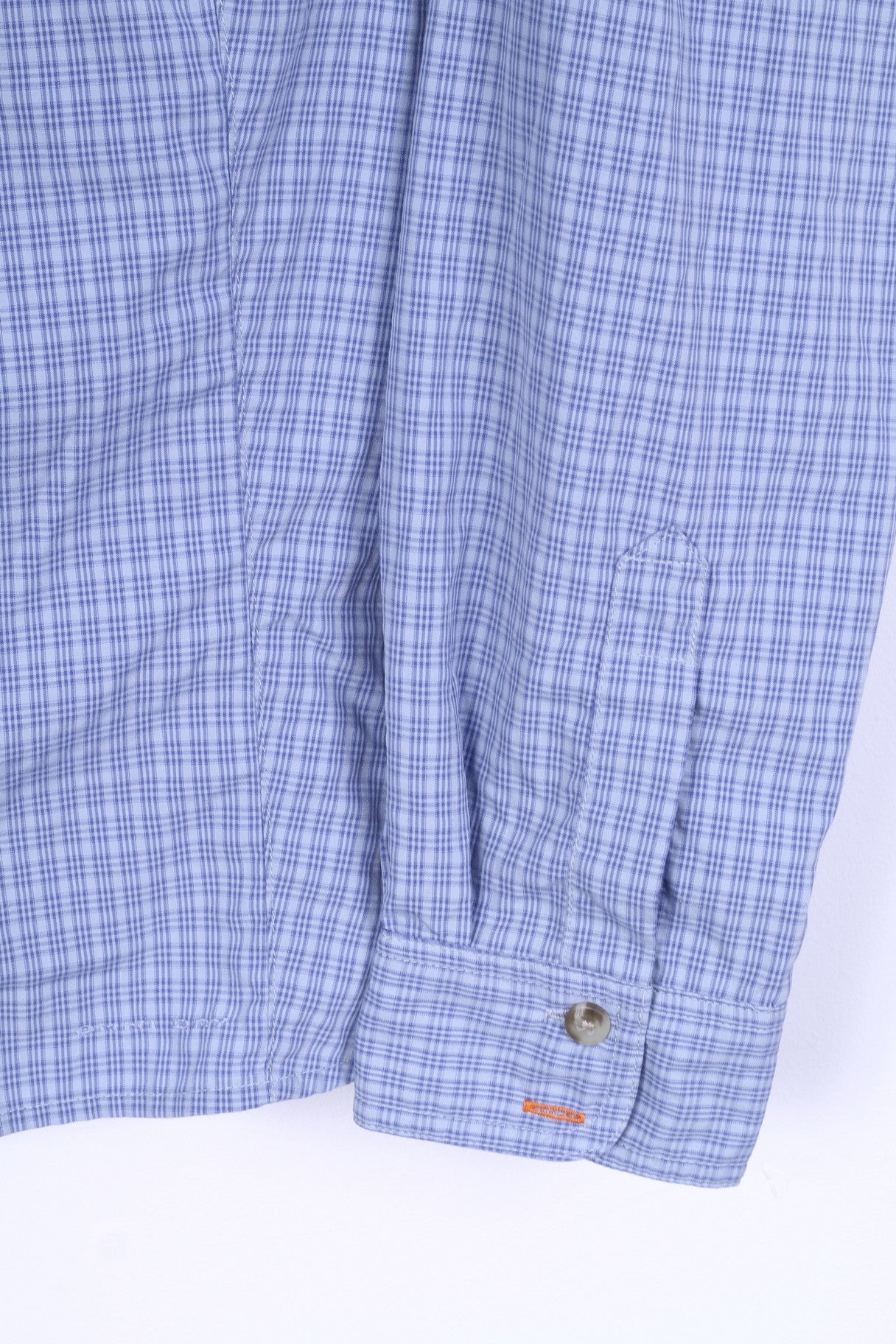 COLUMBIA Womens L Casual Shirt Long Sleeve Blue Check