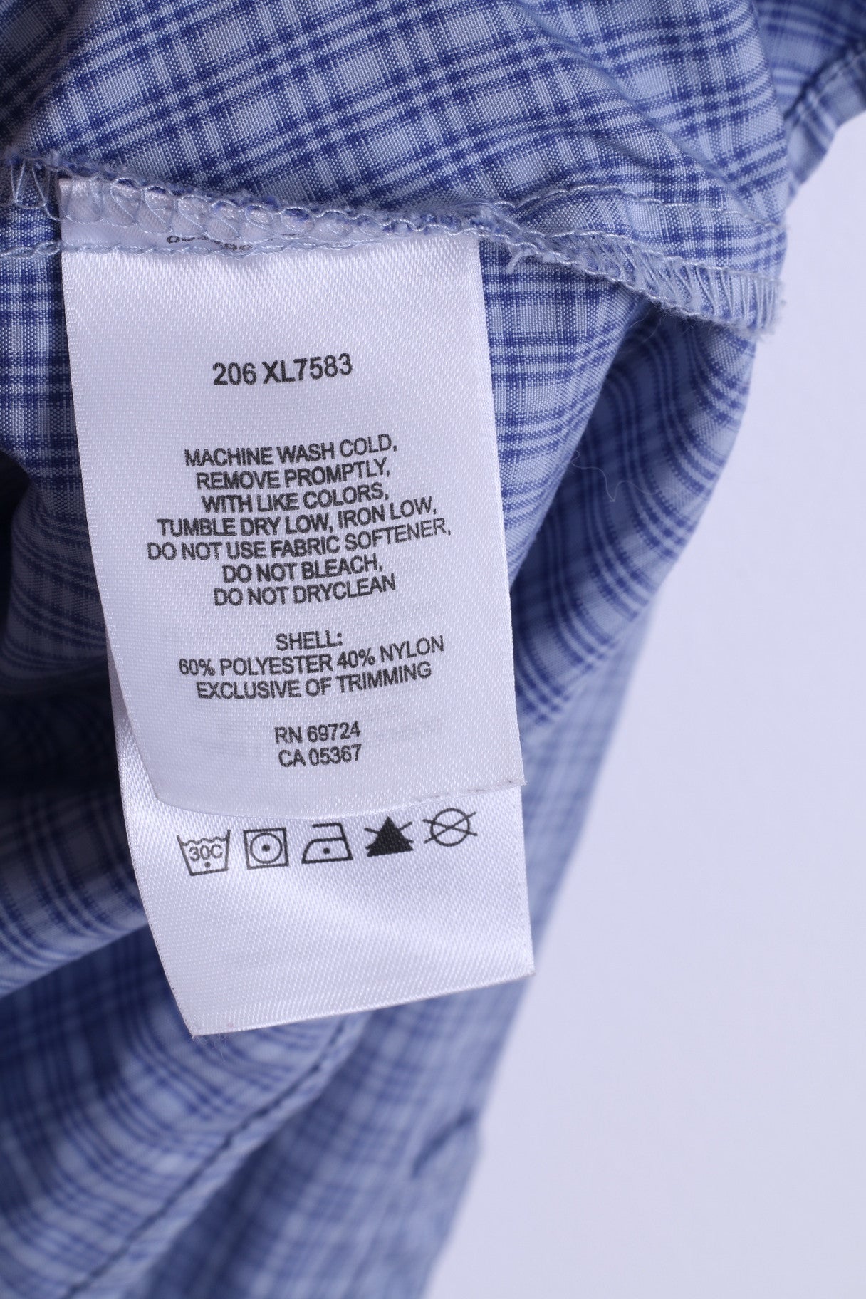 COLUMBIA Womens L Casual Shirt Long Sleeve Blue Check