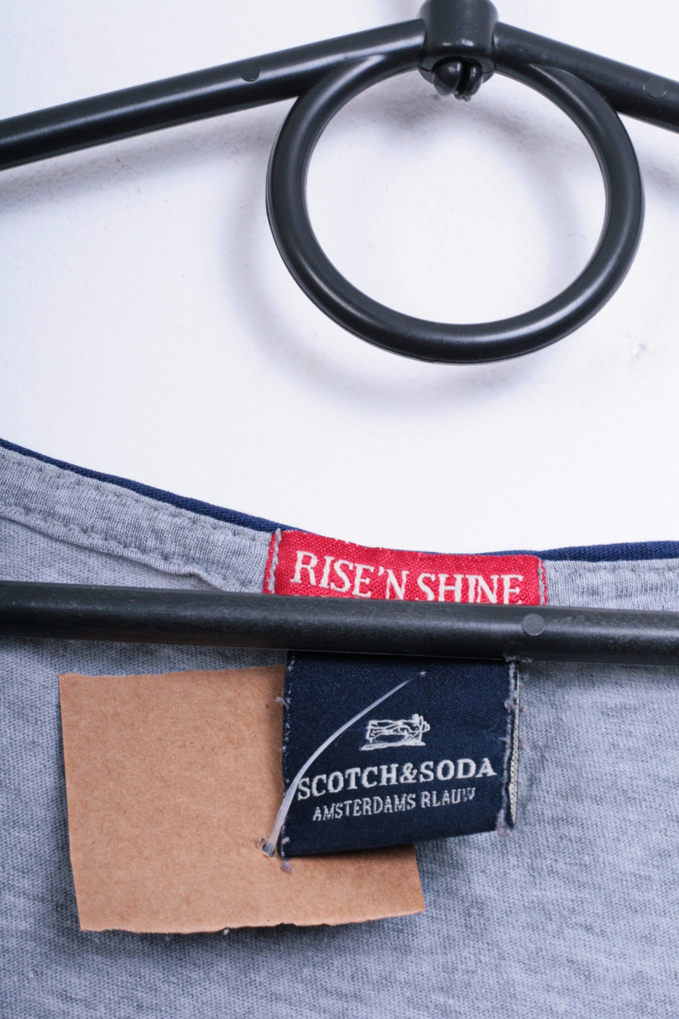 Schotch&Soda Womens S Shirt Rise' N Shine Grey Cotton - RetrospectClothes