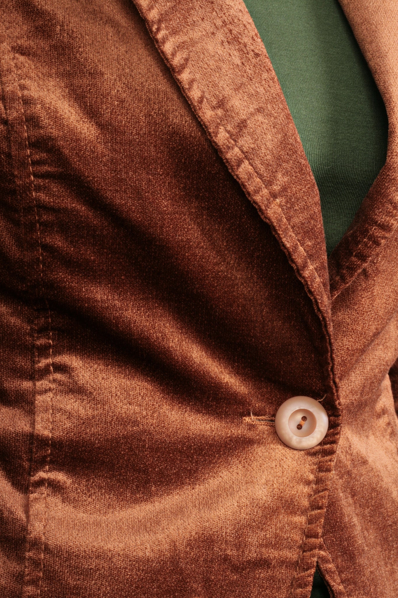 Rinascimento Womens S Blazer Shiny Brown Cotton Italy Top Suit - RetrospectClothes