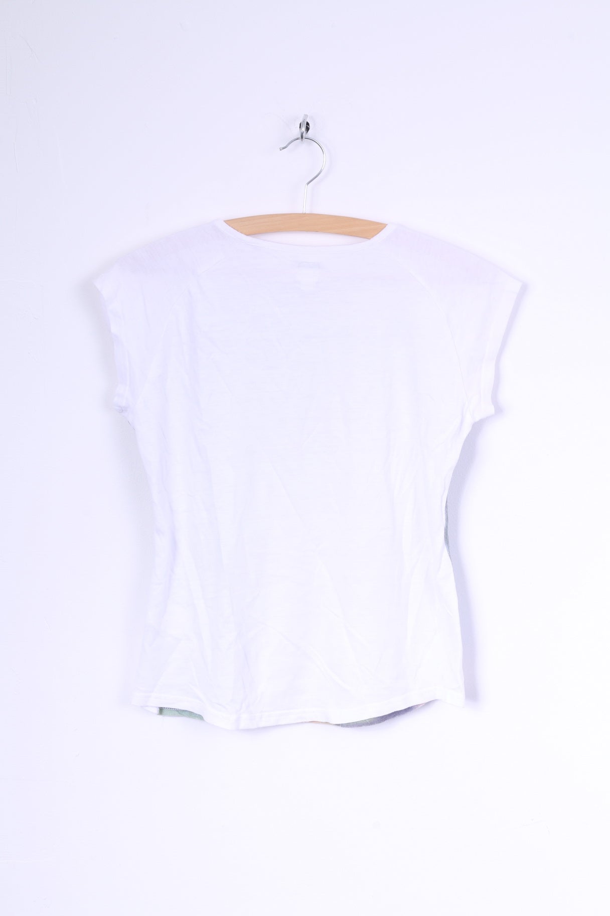 Adidas Femme 40 XS Chemise Blanc Coton Ras du Cou Graphique Football