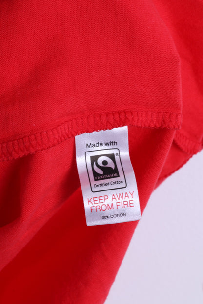 T-shirt da uomo New Sport Relief L, girocollo in cotone rosso
