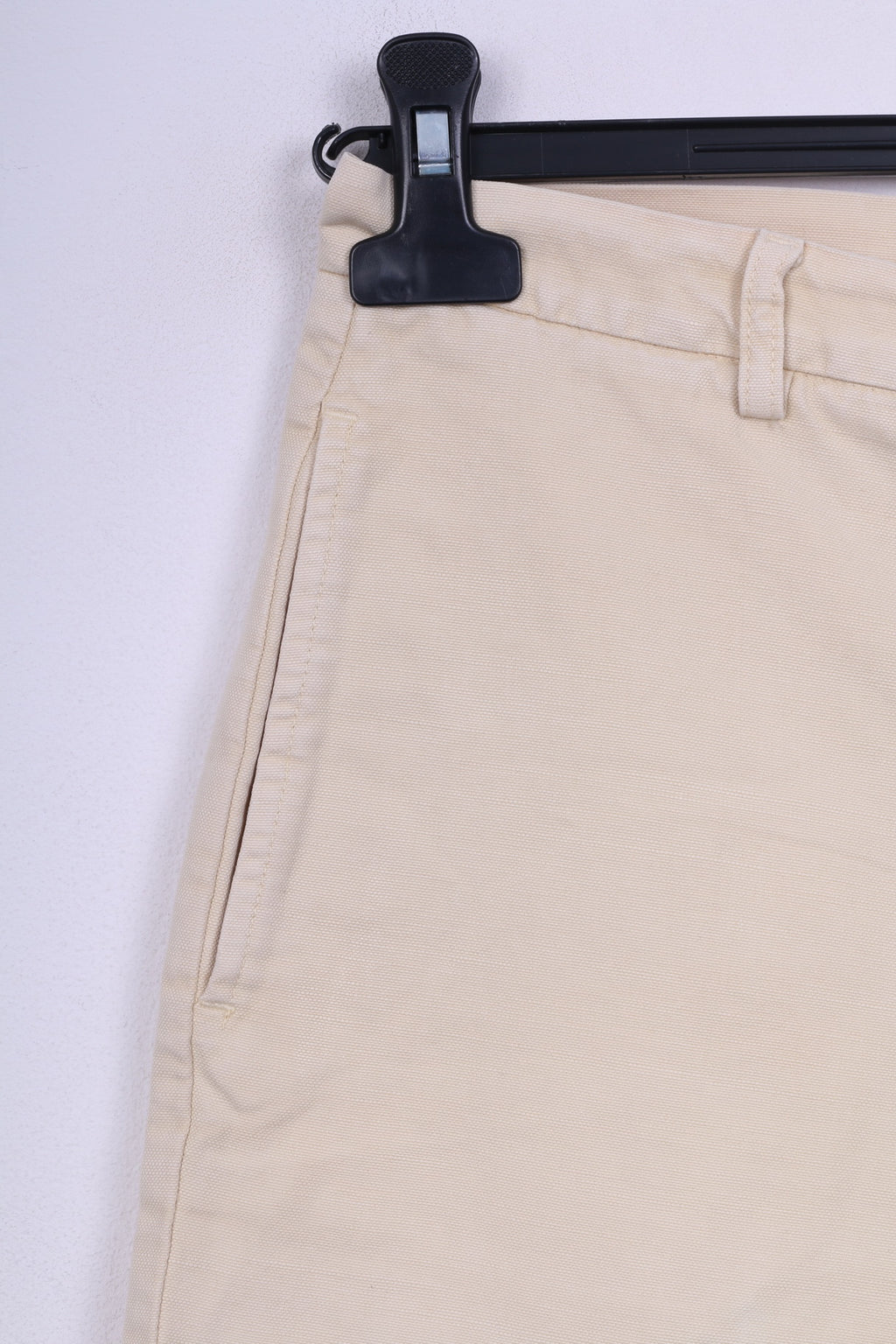 Loro Piana Womens 42 Shorts Cream Cotton Linen Italy