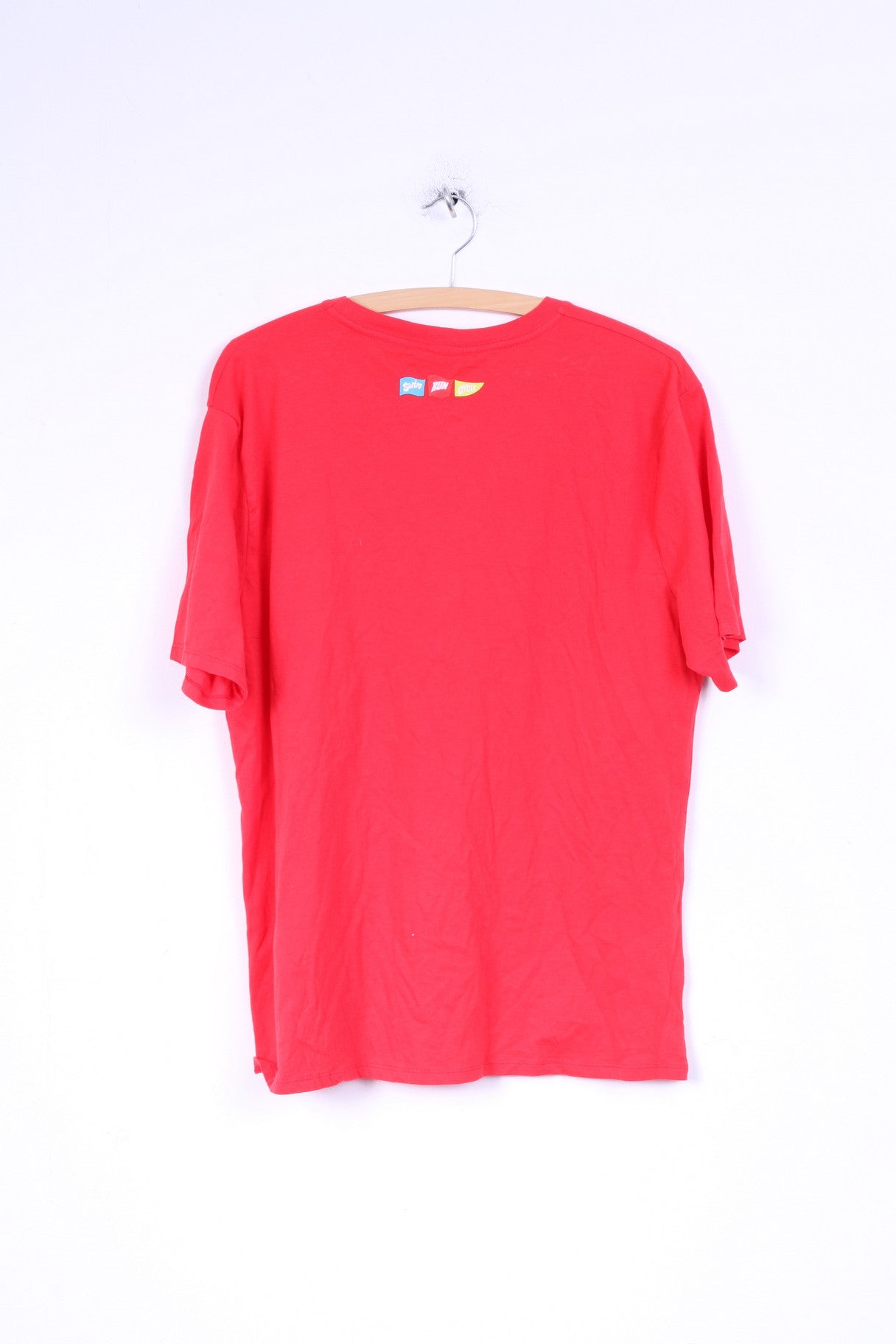 T-shirt da uomo New Sport Relief L, girocollo in cotone rosso