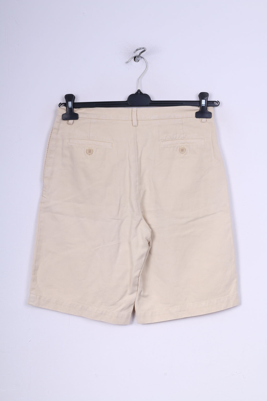 Loro Piana Womens 42 Shorts Cream Cotton Linen Italy