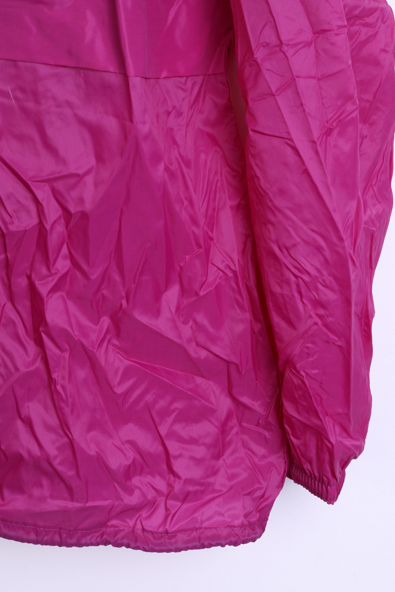 AVV Avventura by Sorry Womens L Nylon Light Jacket Hood Zip Neck Fuchsia - RetrospectClothes