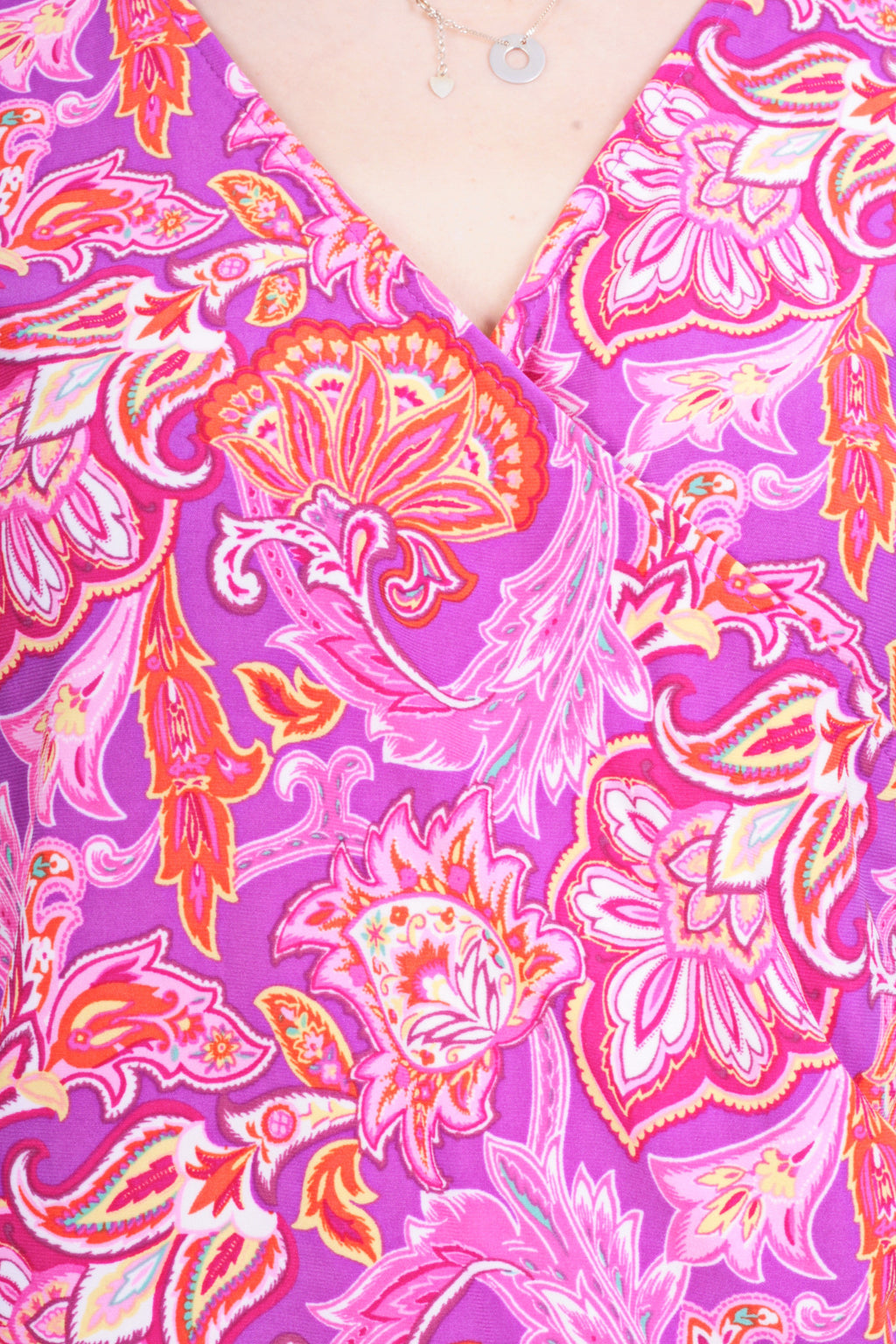 Chaps Womens M Blouse Shirt Flowers Multi Colour - RetrospectClothes