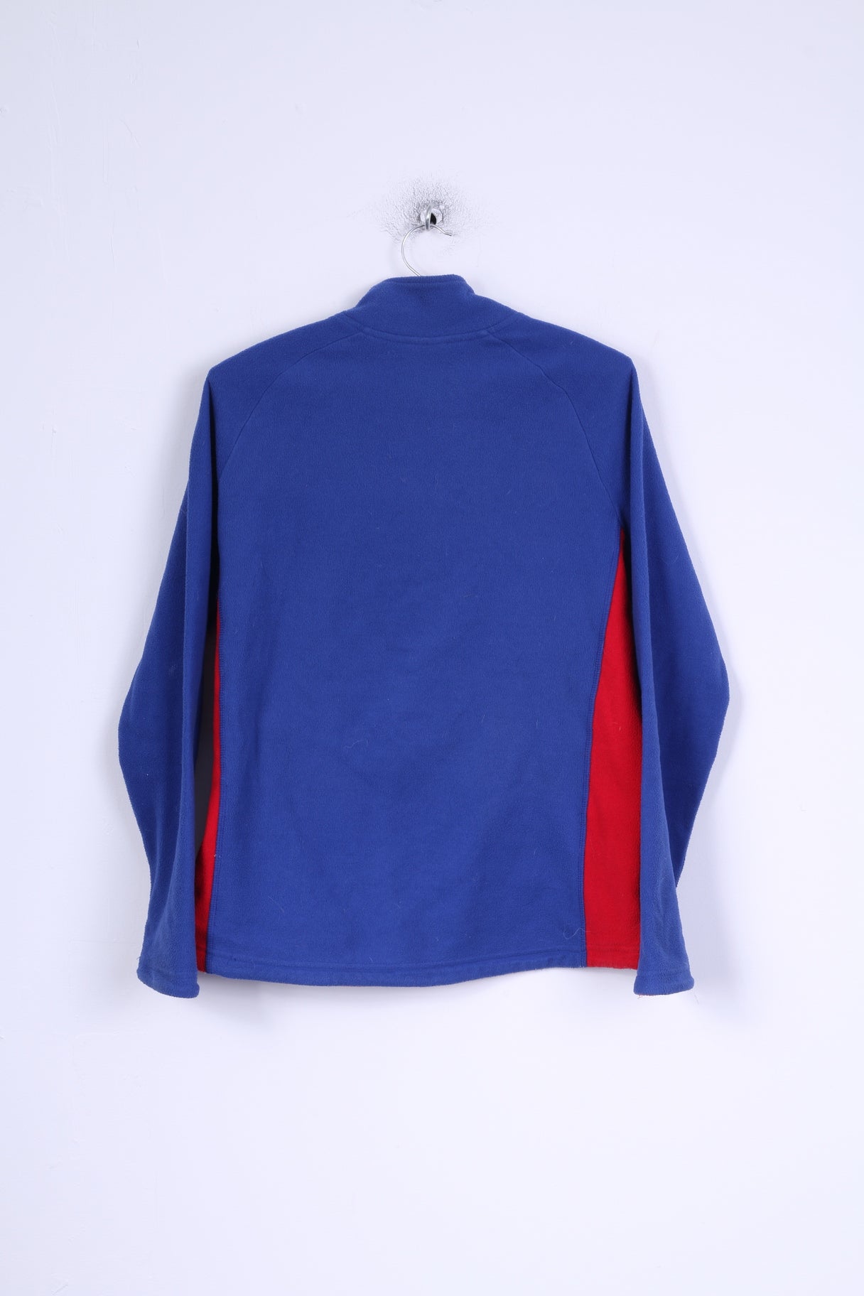 NFL Team Apparel Boys / Youth L 14-16 age Fleece Top Blue Zip Neck Kangaroo Pocket