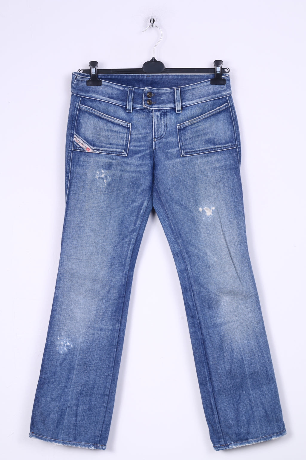 Pantaloni W29 da donna Diesel Industry Denim Jeans Blu Cotone