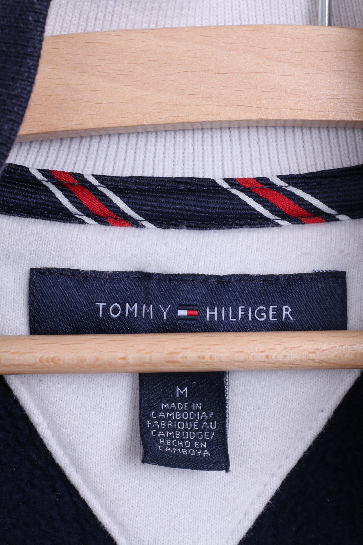 Tommy Hilfiger Pull M Jumper Homme Bleu Marine Coton Poche Kangourou