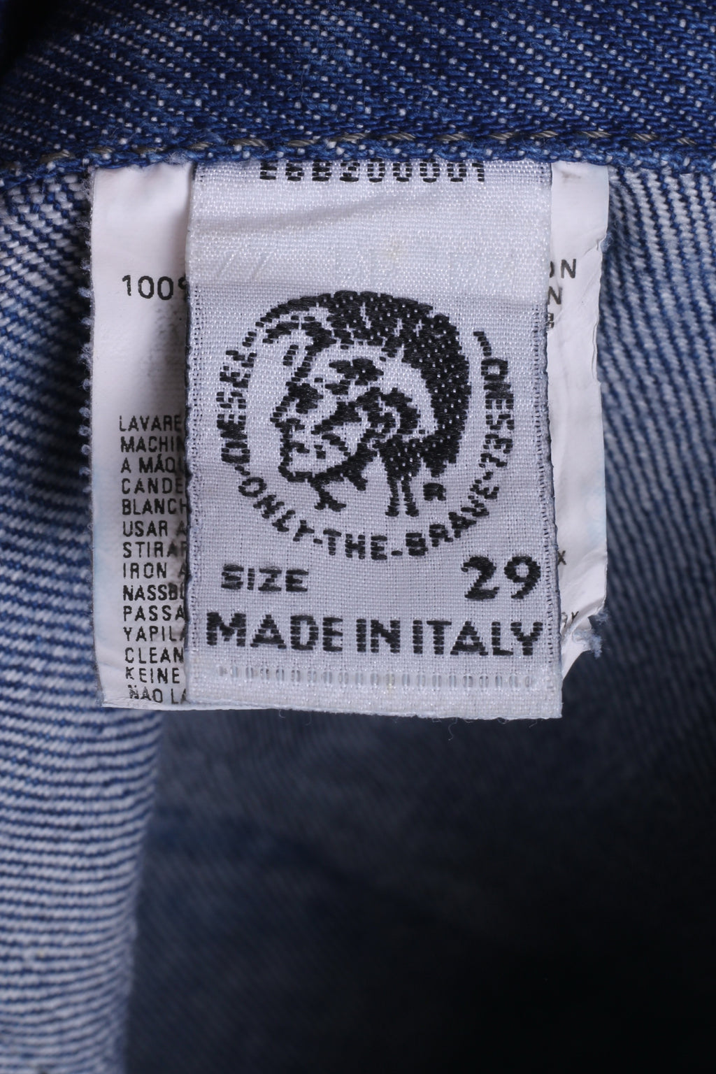 Pantaloni W29 da donna Diesel Industry Denim Jeans Blu Cotone