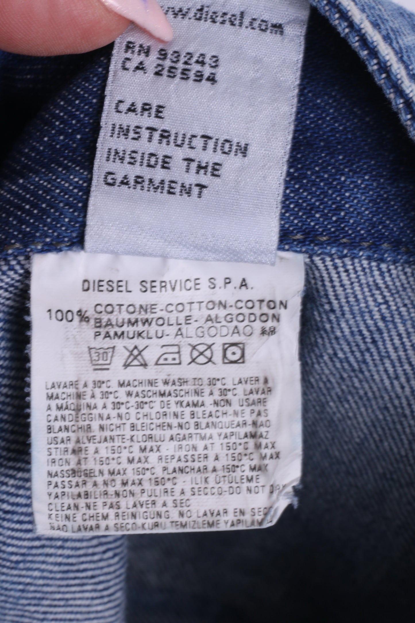 Diesel Industry Womens W29 Trousers Denim Jeans Blue Cotton