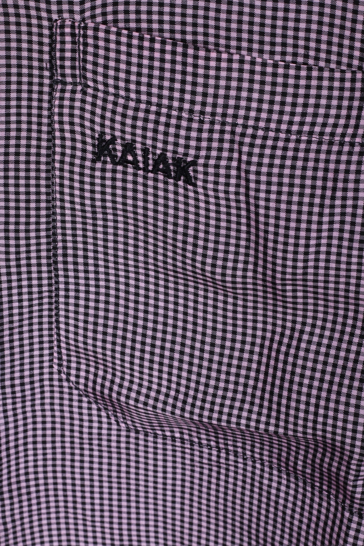 KAYAK Chemise décontractée pour homme Violet à carreaux à manches longues moderne