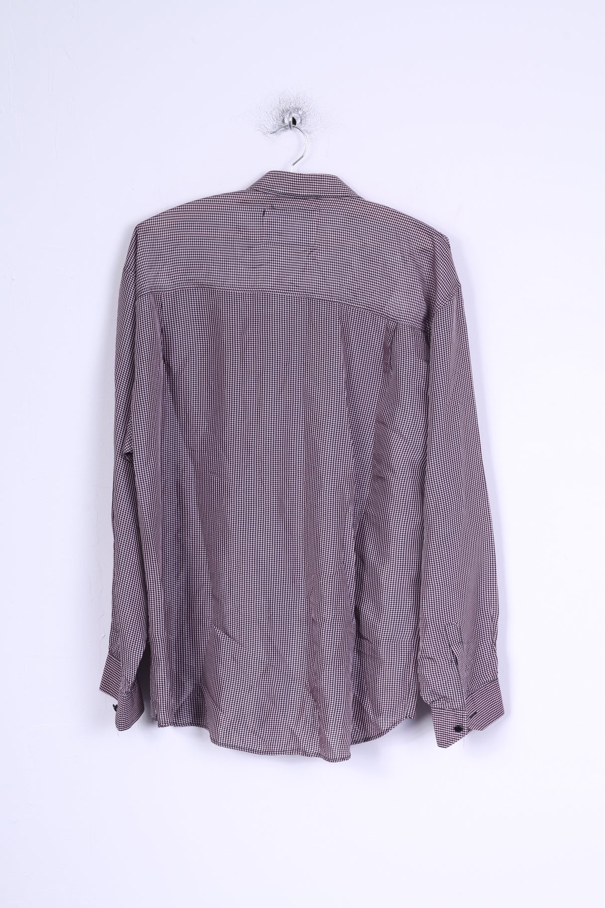 KAYAK Chemise décontractée pour homme Violet à carreaux à manches longues moderne