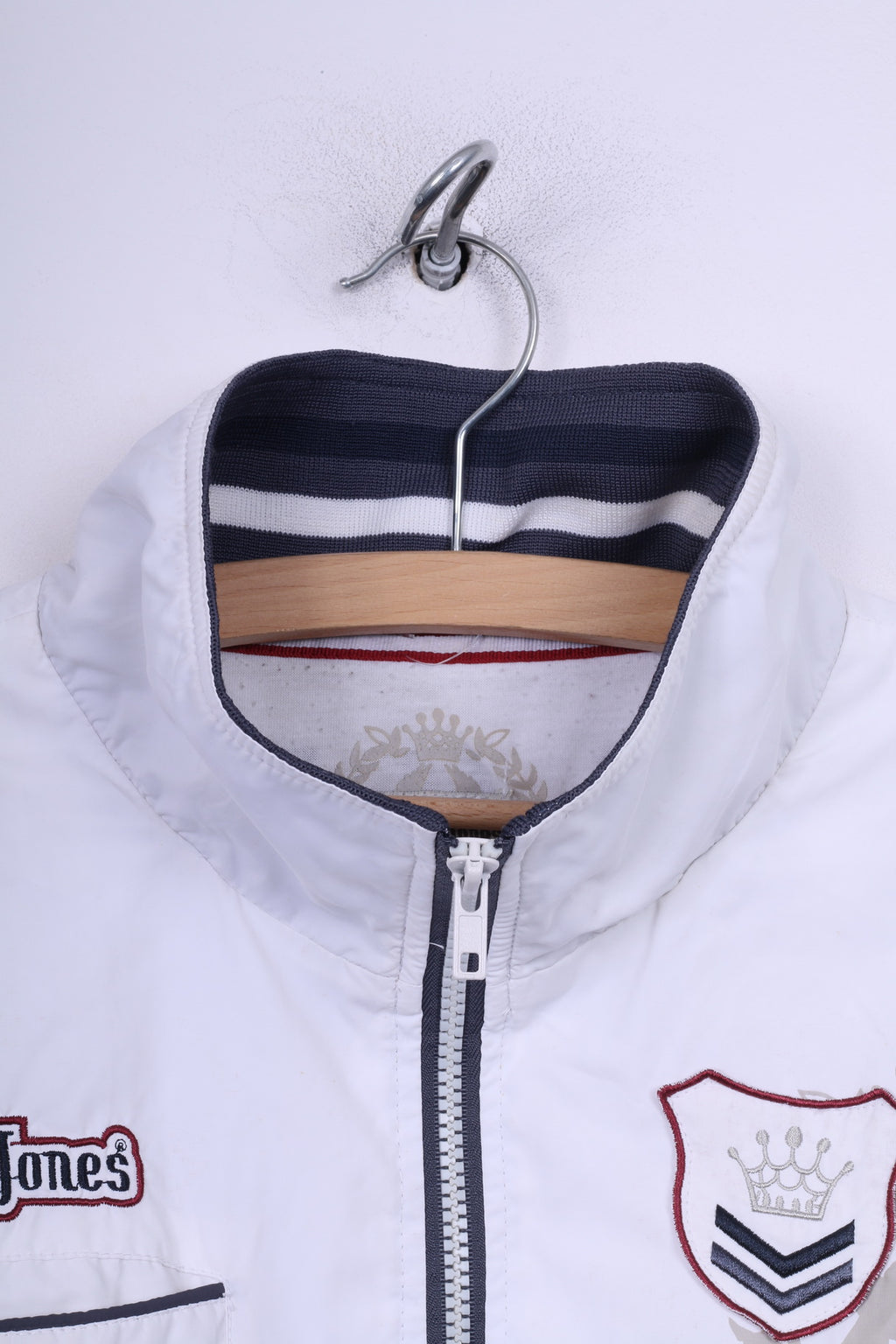 Smith &amp; Jones Giacca da uomo M Giacca a vento leggera con cerniera intera Bianca 