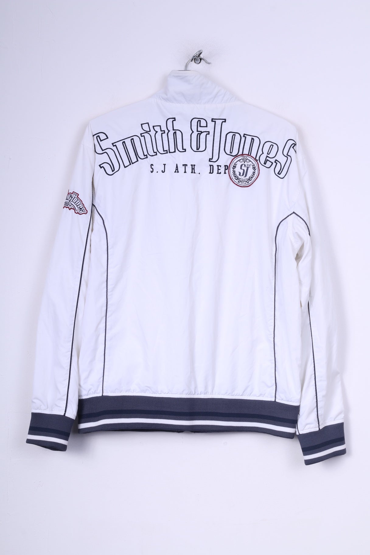 Smith &amp; Jones Giacca da uomo M Giacca a vento leggera con cerniera intera Bianca 