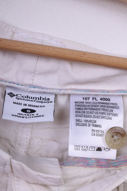 Columbia Sportswear Company Womens S Casual Shorts Cream Nylon