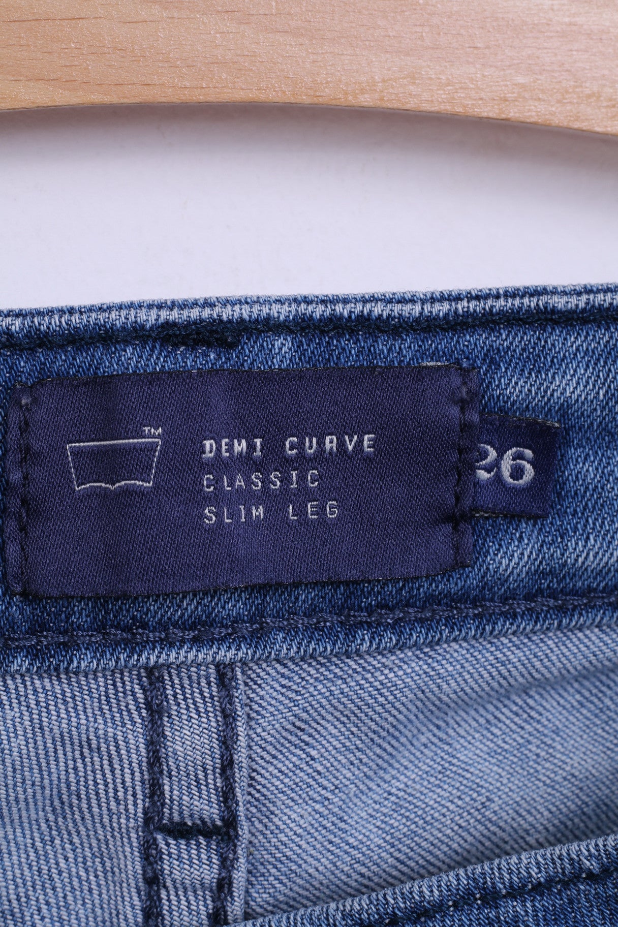 Levis Womens 26 Trousers Denim Cuave Classic Slim Leg Jeans Blue