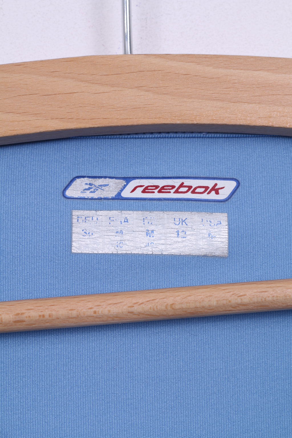 Reebok Chemise M Femme Bleu Clair Col V Sport Manches Courtes