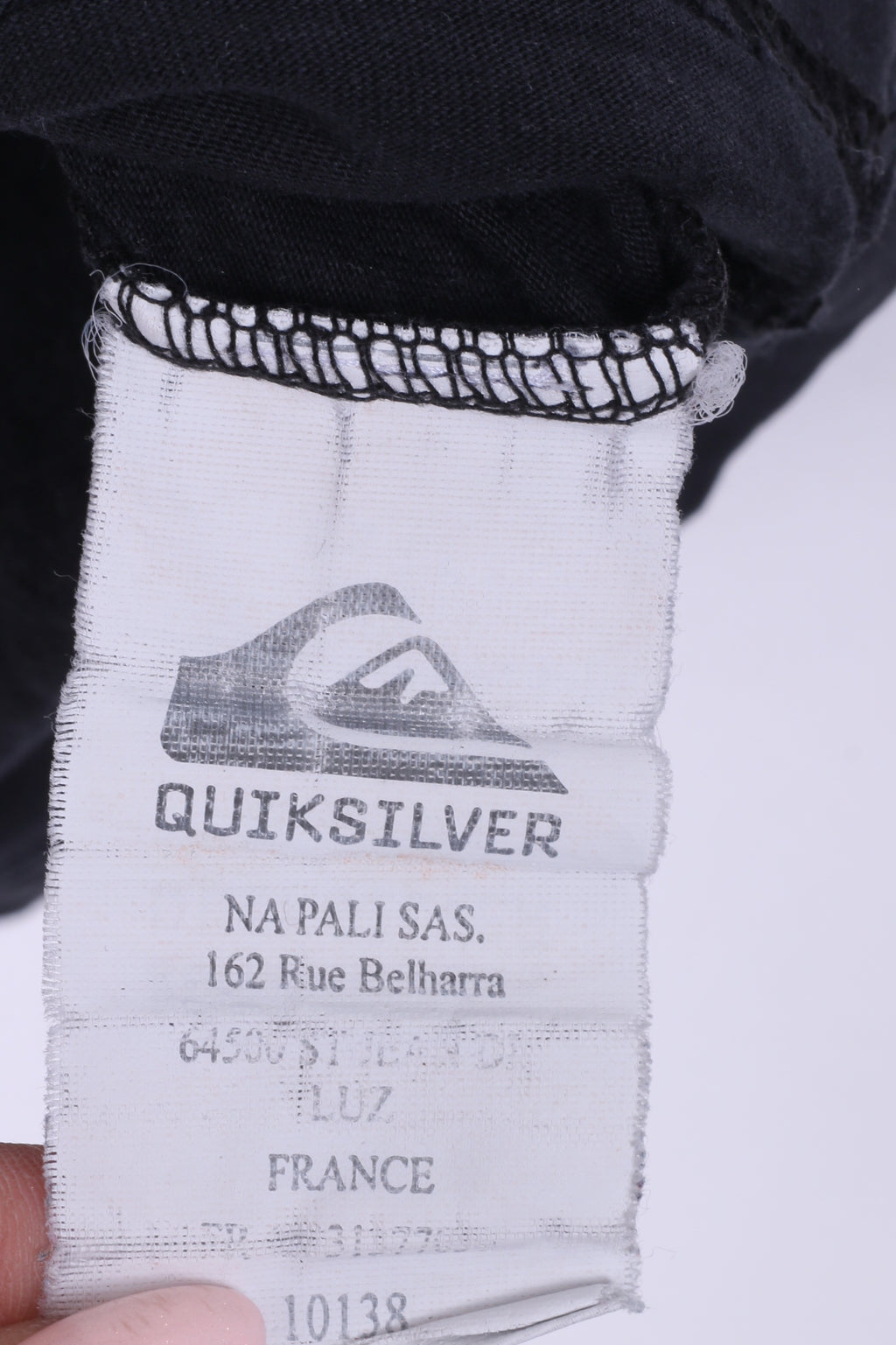 Quiksilver Mens S Graphic Shirt Black Cotton Crew Neck Summer