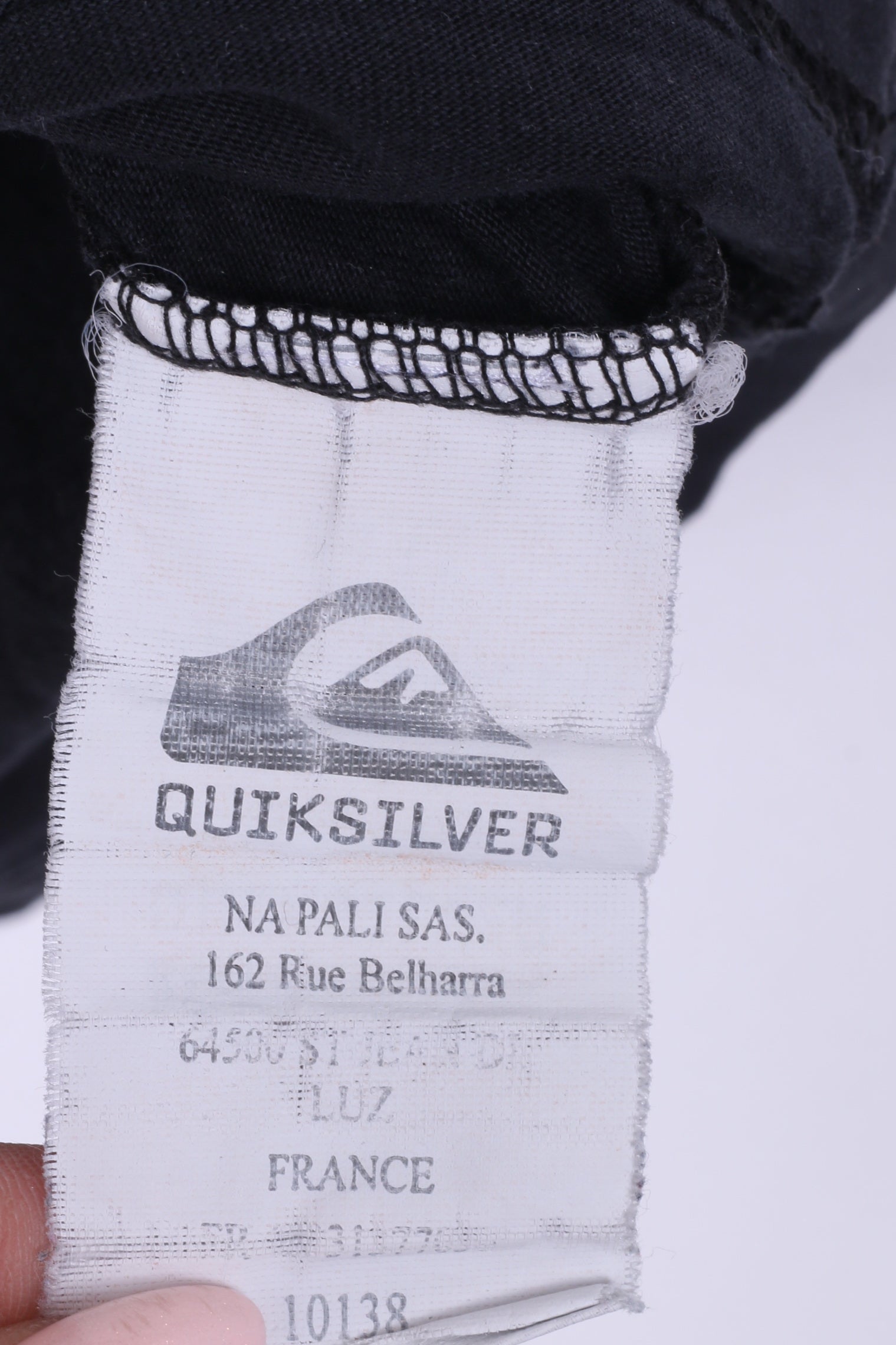 Quiksilver Mens S Graphic Shirt Black Cotton Crew Neck Summer