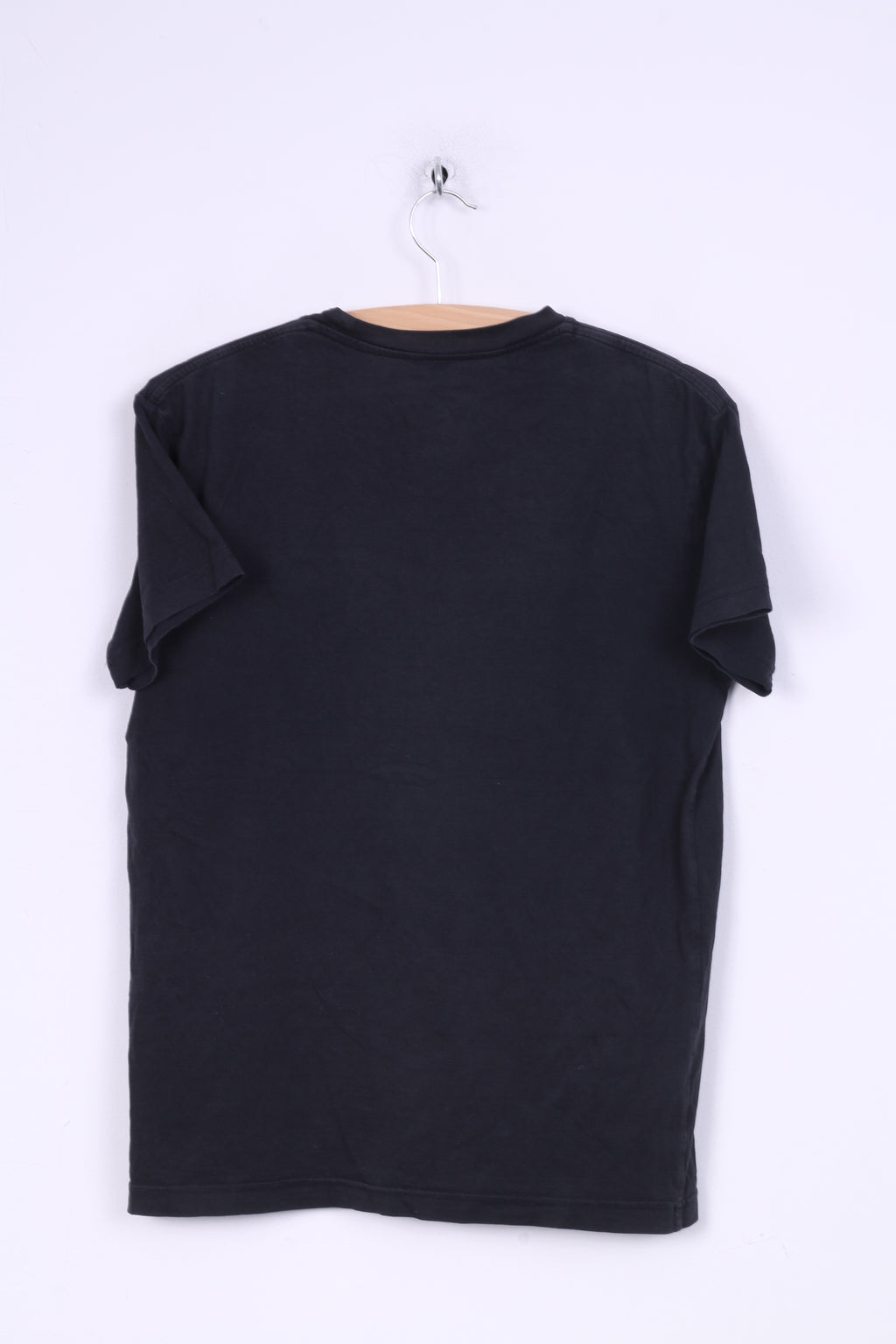 Quiksilver Mens S Graphic Shirt Black Cotton Crew Neck Summer