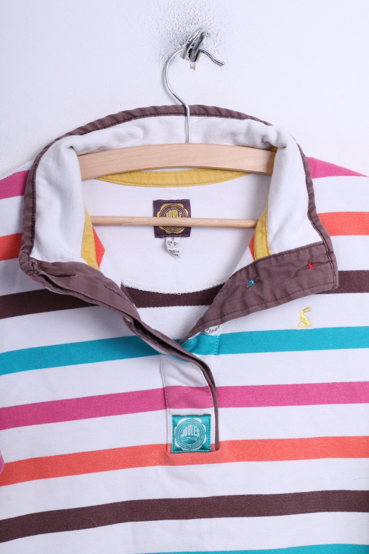 Tom Joule Womens M Jumper Sweatshirt Striped Multi Cotton