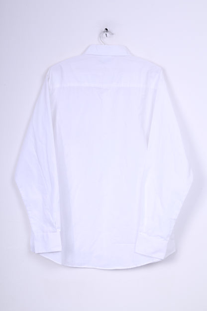 Texas Bull Tipper Klub Ehc Visp Camicia casual XL da uomo Bianco Hockey su ghiaccio in cotone