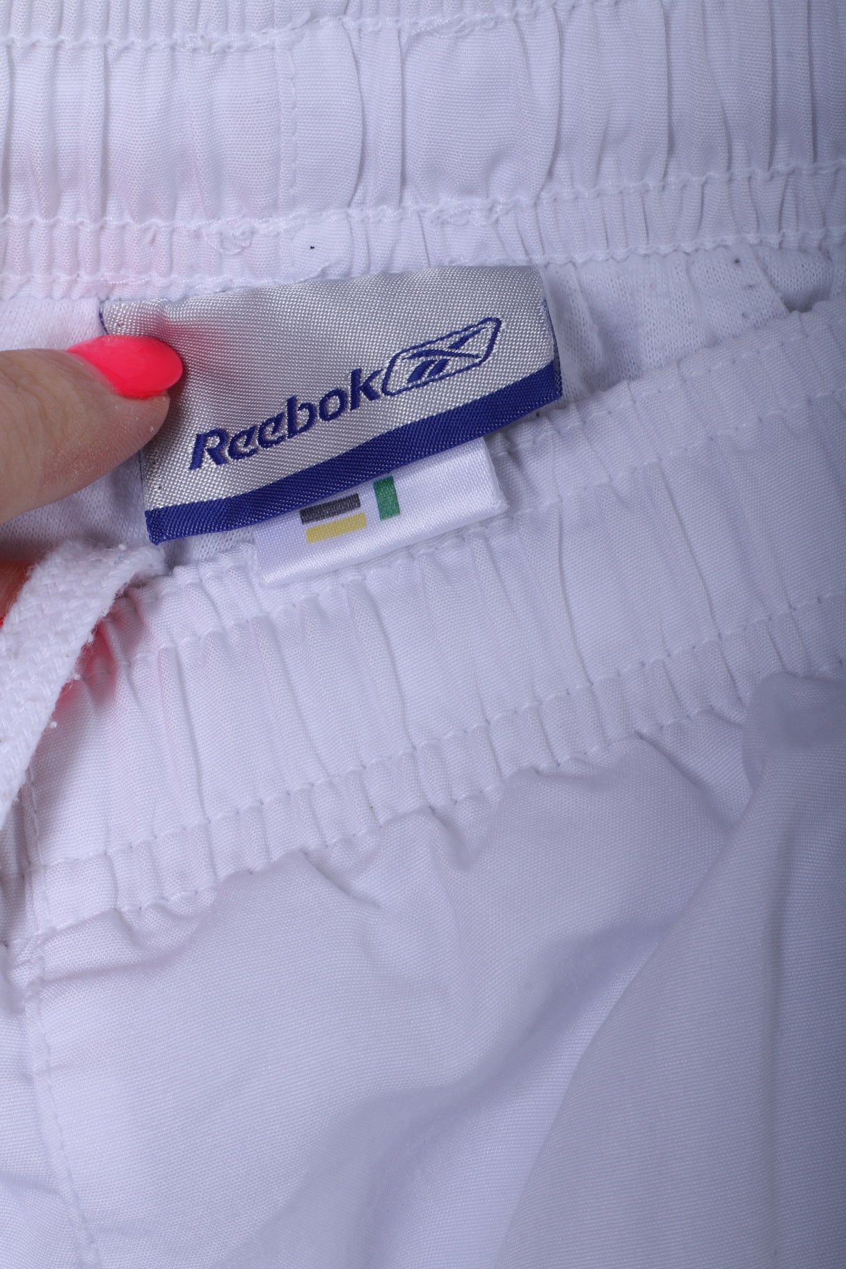 Reebok Pantalon court M pour homme avec logo Capri blanc