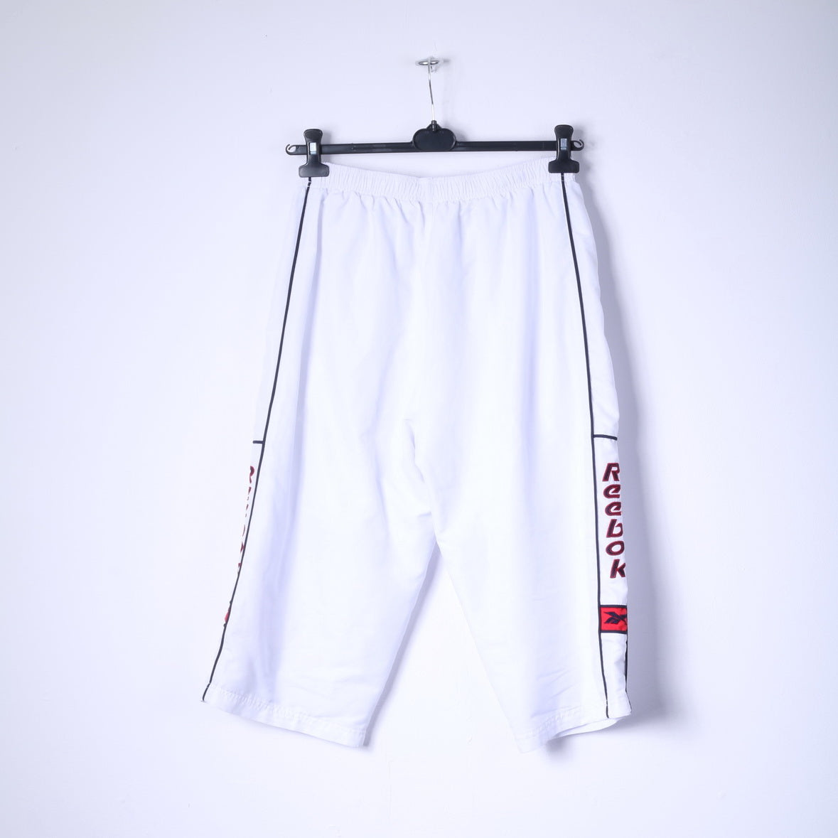 Reebok Pantalon court M pour homme avec logo Capri blanc