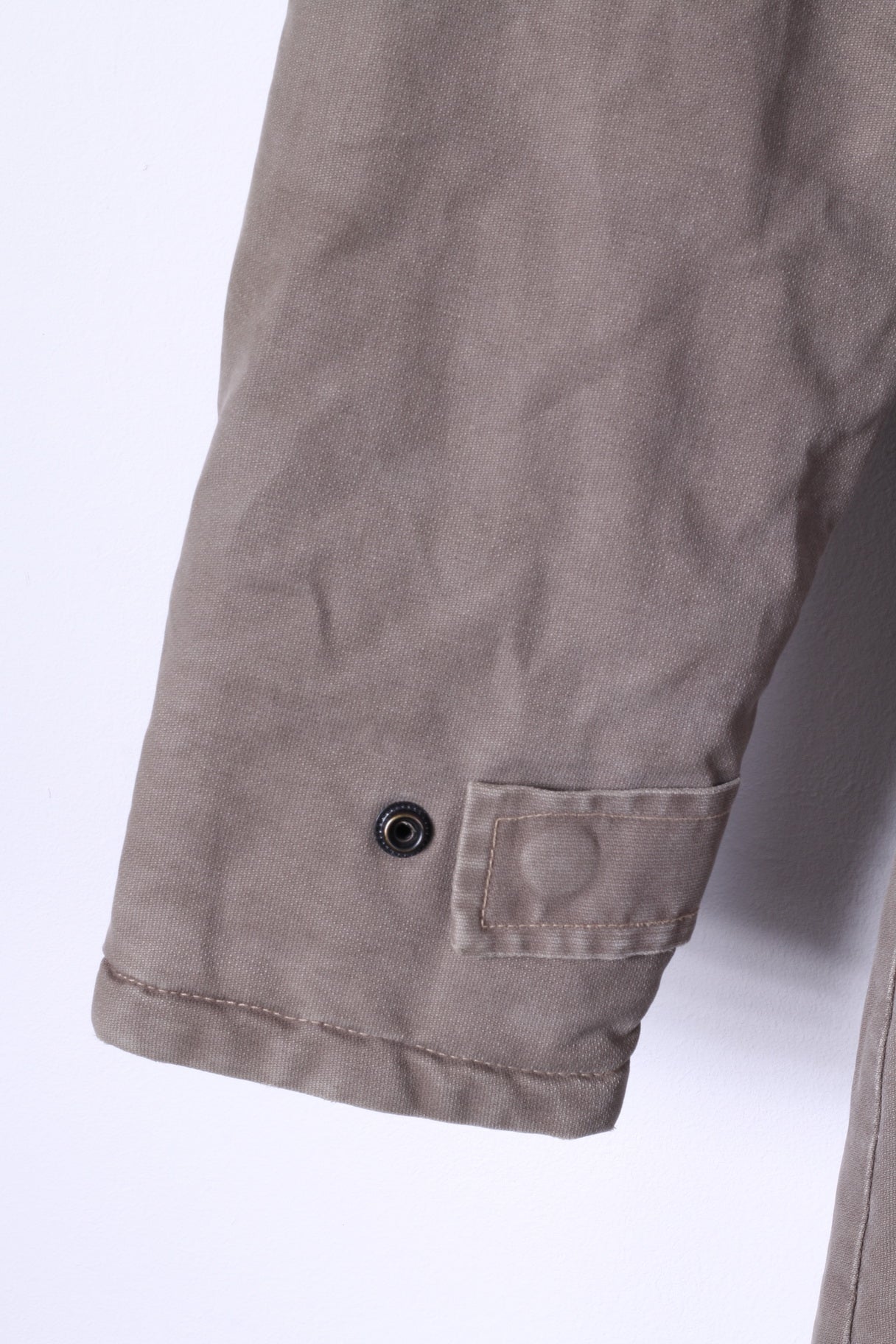 G-STAR RAW Womens M Coat Khaki Cotton Full Zipper Hooded Hedley Jacket