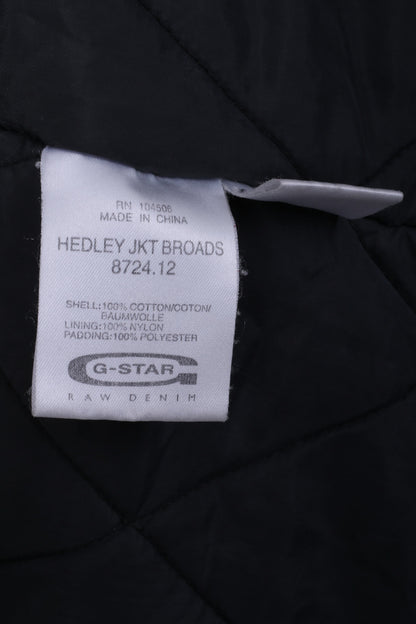 G-STAR RAW Manteau M pour femme en coton kaki avec fermeture éclair complète à capuche Hedley