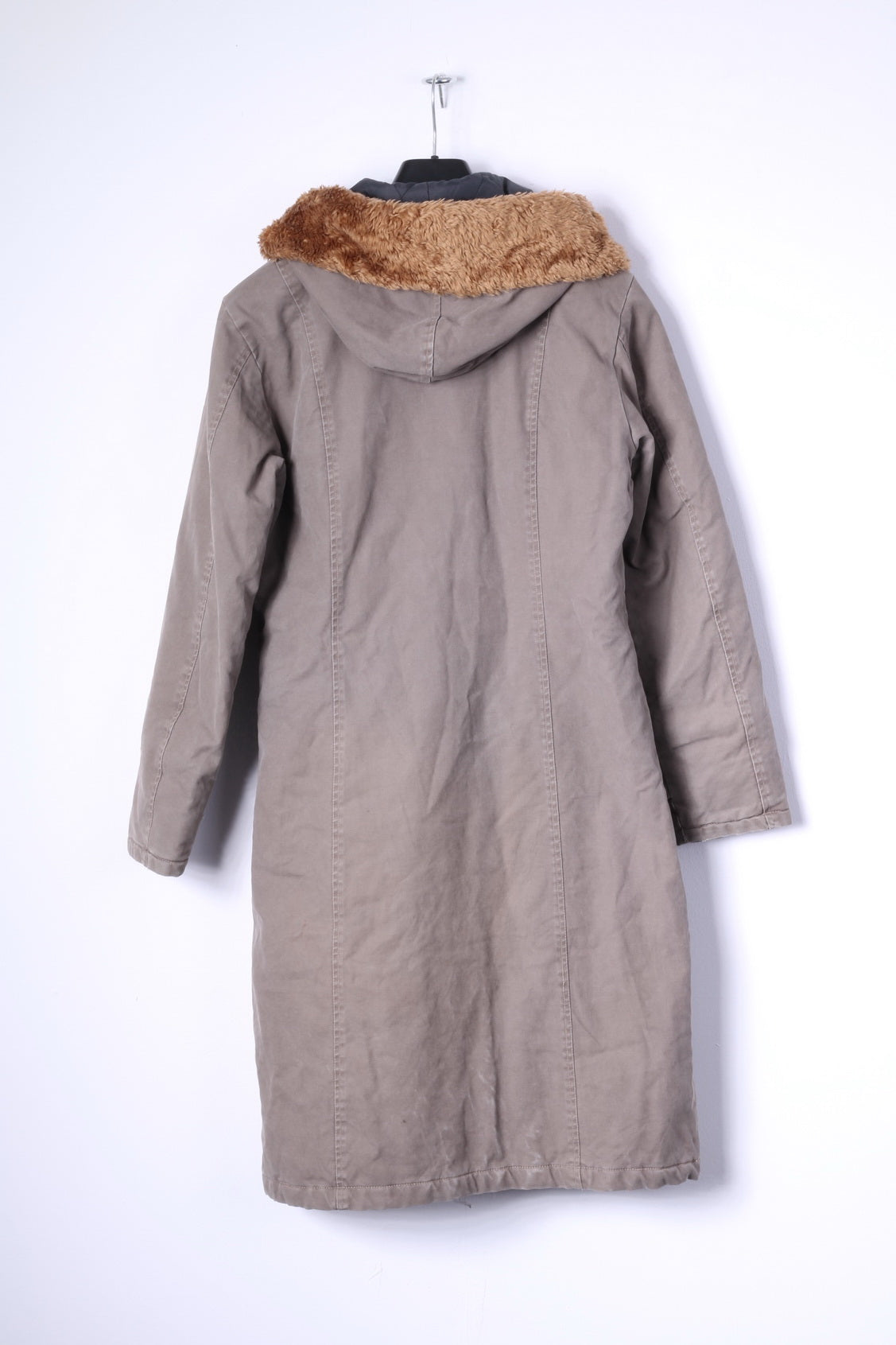 G-STAR RAW Womens M Coat Khaki Cotton Full Zipper Hooded Hedley Jacket