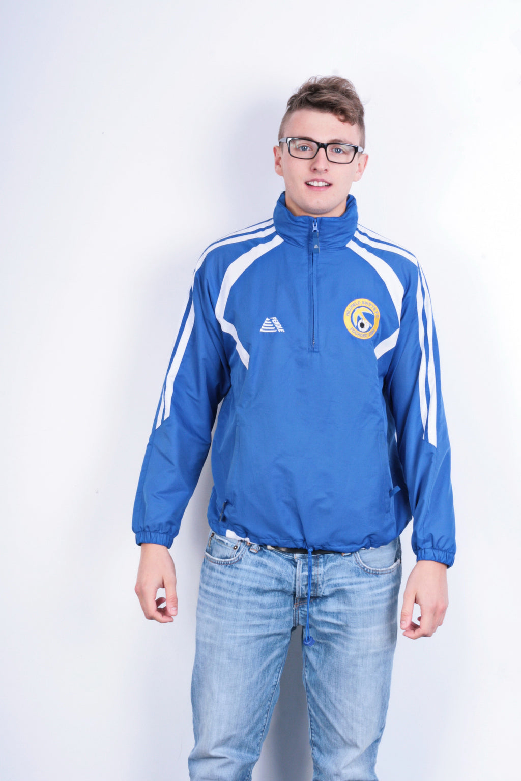 Pendle Mens 38/40 L Football Jacket Retractable Hood Hillfield Swifts F.C. - RetrospectClothes