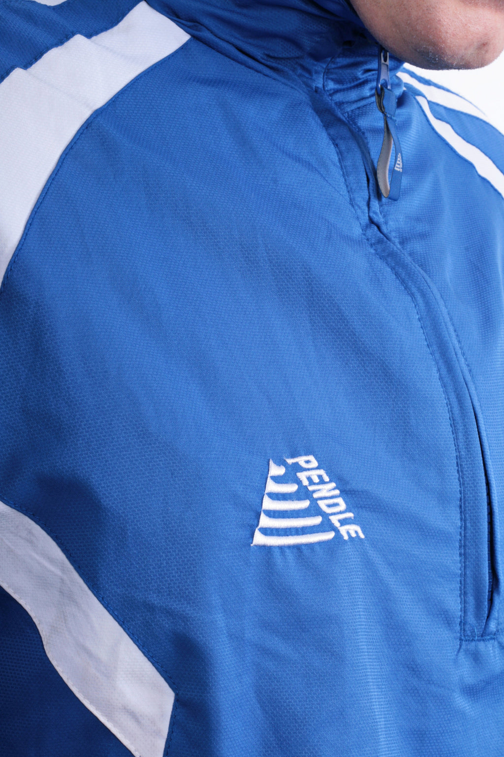 Pendle Mens 38/40 L Football Jacket Retractable Hood Hillfield Swifts F.C. - RetrospectClothes