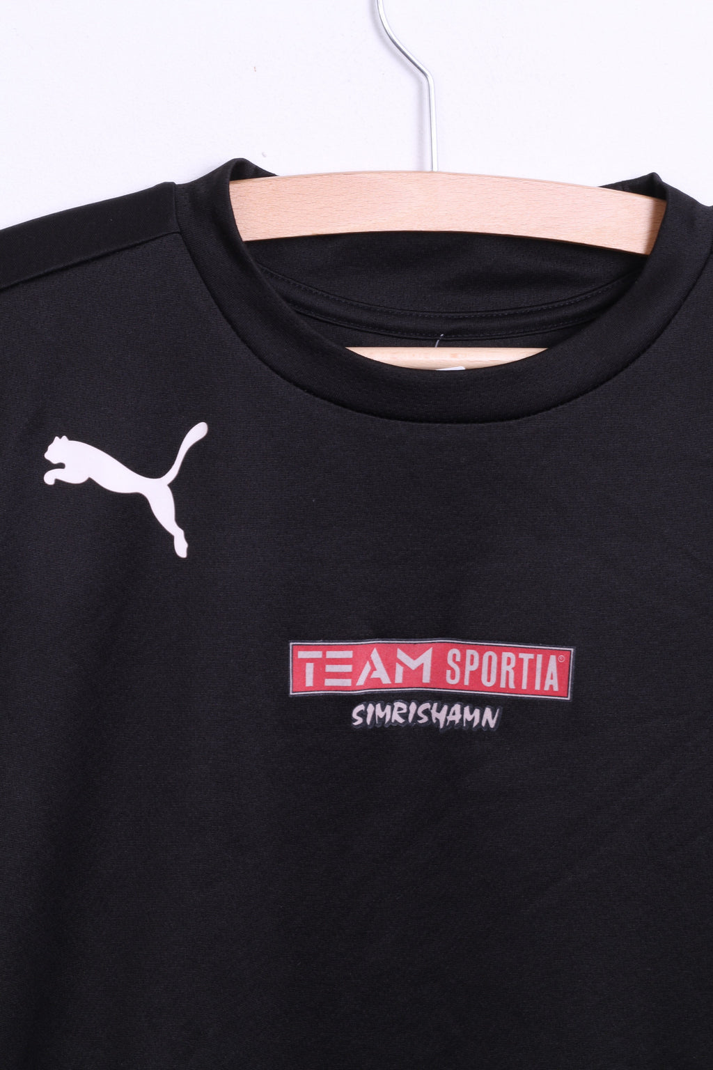 Puma Mens M Shirt Black Team Sportia SIMRISHAMN Football Club - RetrospectClothes