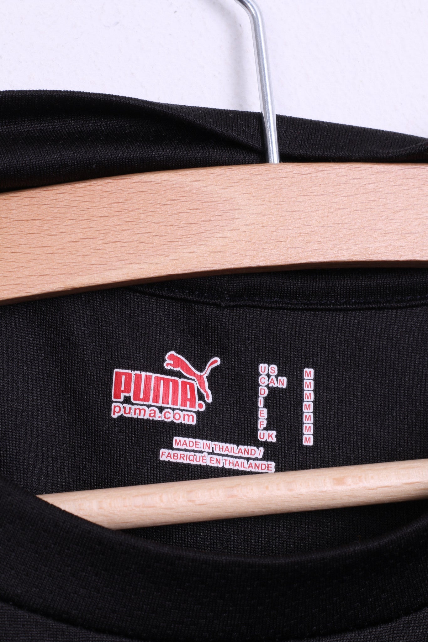 Club Puma Team M Clothes – Mens Sportia SIMRISHAMN Retrospect Football Shirt Black