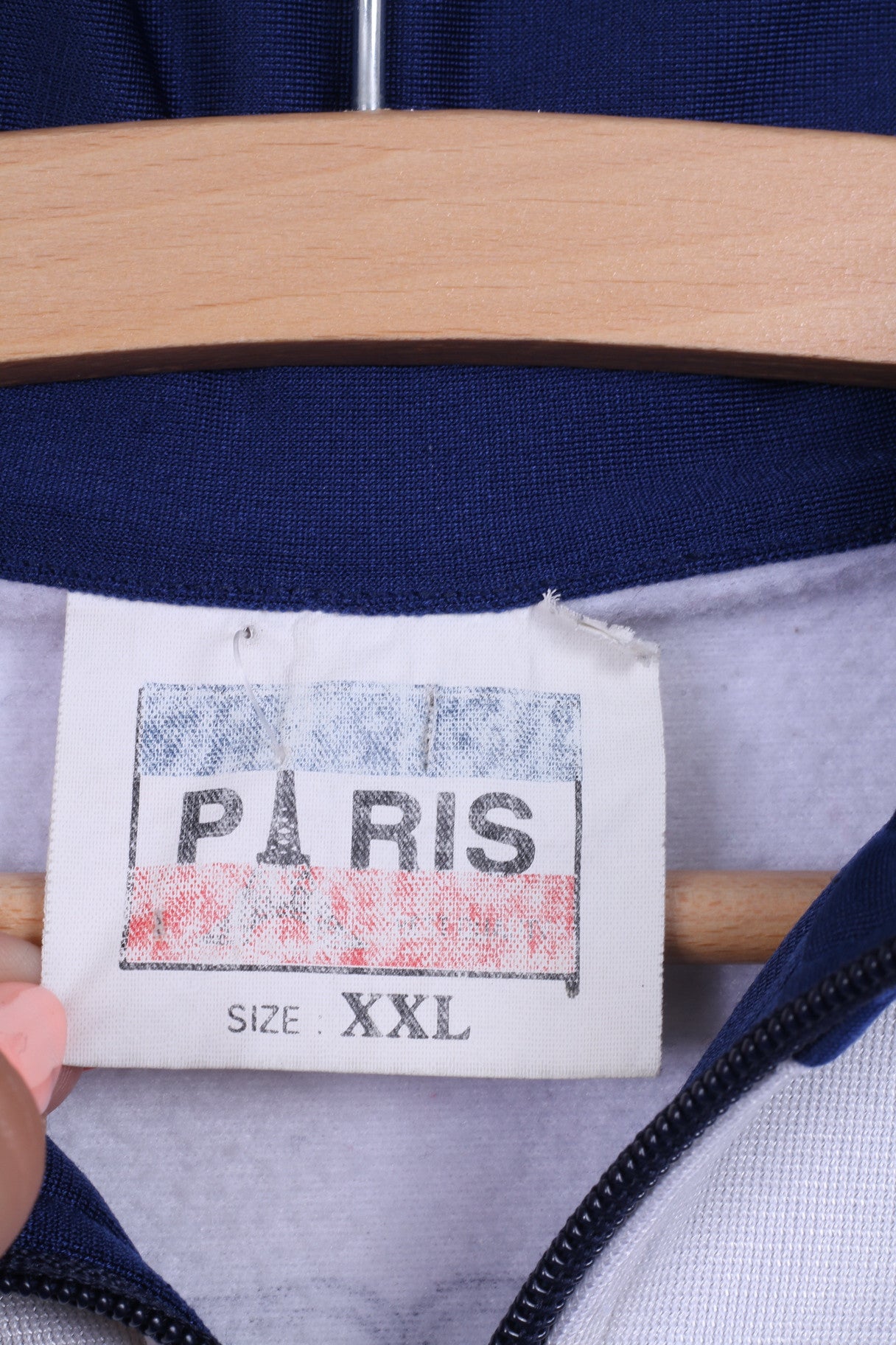 Intersprot Football France Wrold Cup '98 Mens S Track Top Jacket Navy Sweatshirt Vintage