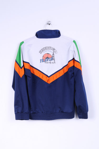 Intersprot Football France Wrold Cup '98 Mens S Track Top Jacket Navy Sweatshirt Vintage