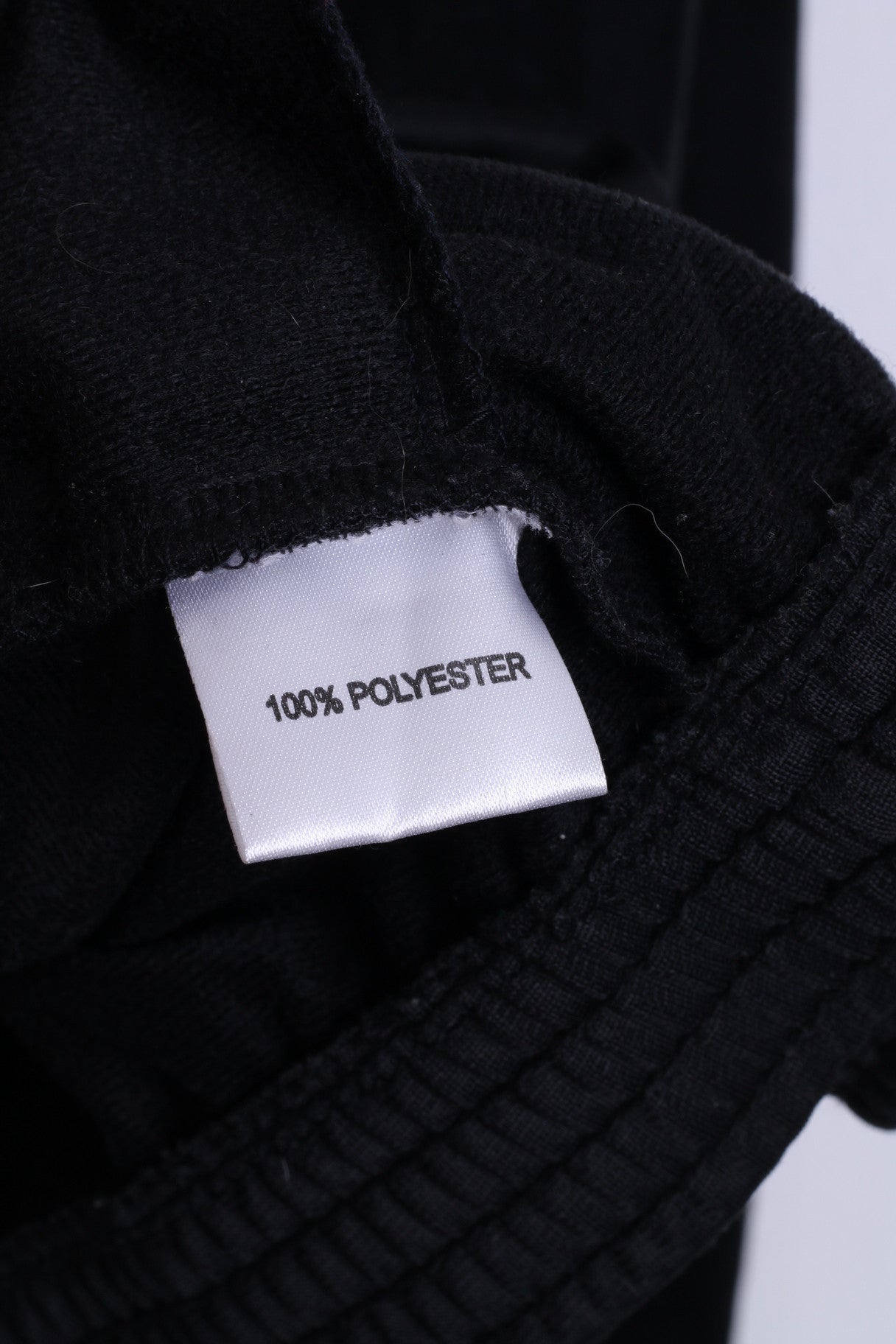 Vintage Men M Sweatshirt Noir Brillant Oldschool Full Zipper Top