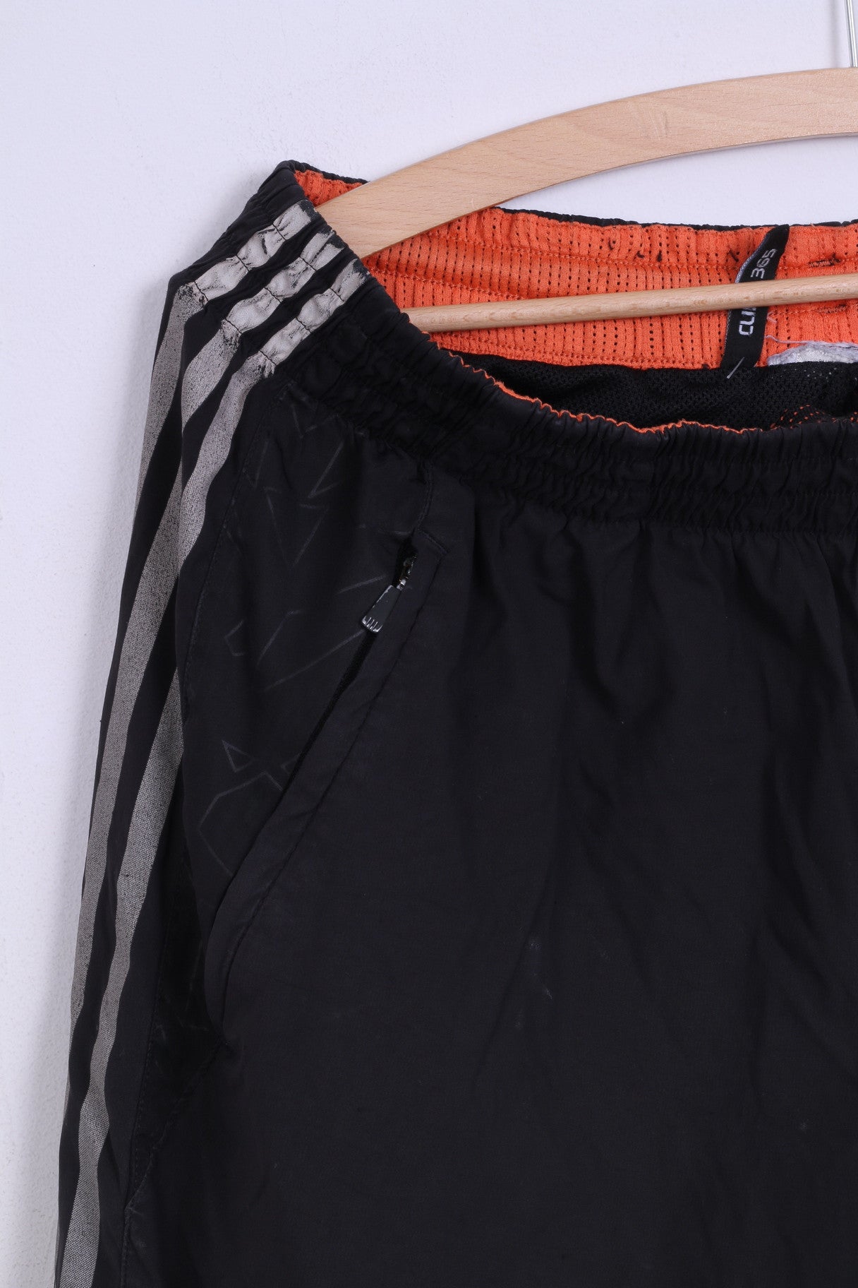 Adidas Mens L Sweatpants Black Trousers training Sport Two Pockets