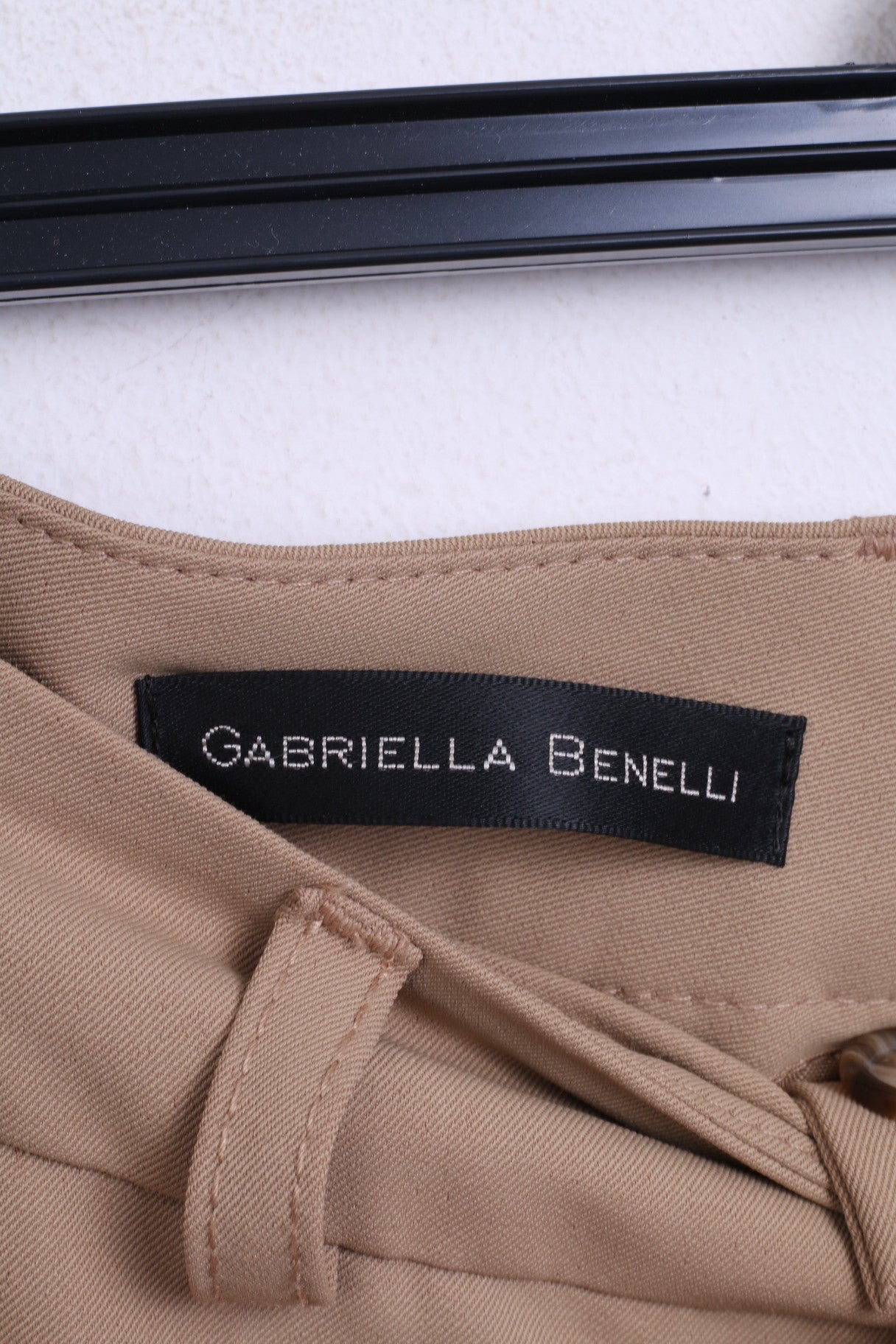 GABRIELLA BENELLI Womens 38/40 Trouser Suit Blazer Set 2 Pice Business Beige