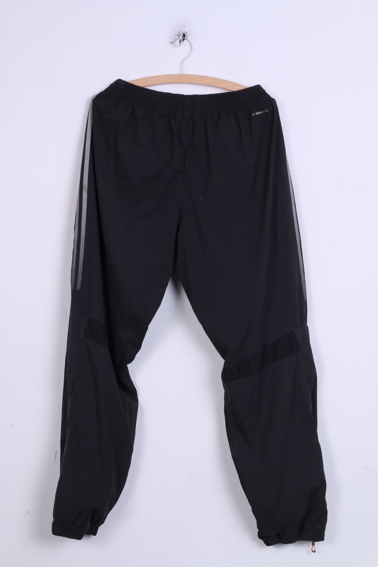 Adidas Mens L Sweatpants Black Trousers training Sport Two Pockets