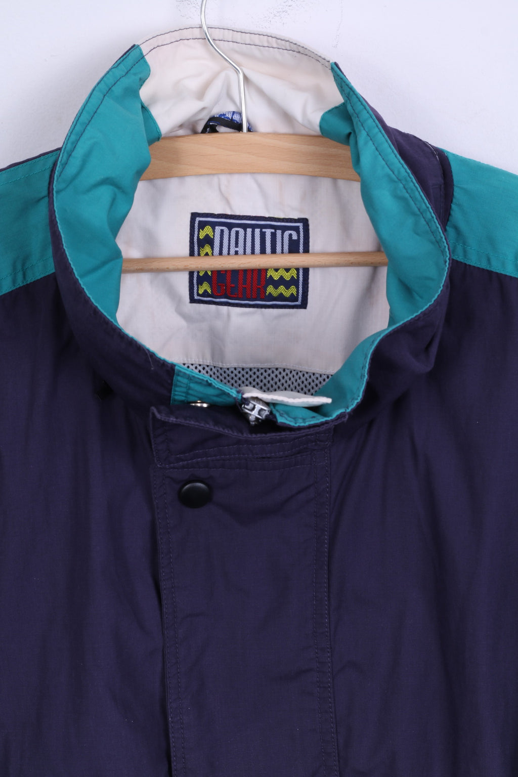 Rodeo C&amp;A. Giacca da uomo XL verde Nautic Gear, top da esterno con cerniera retrò