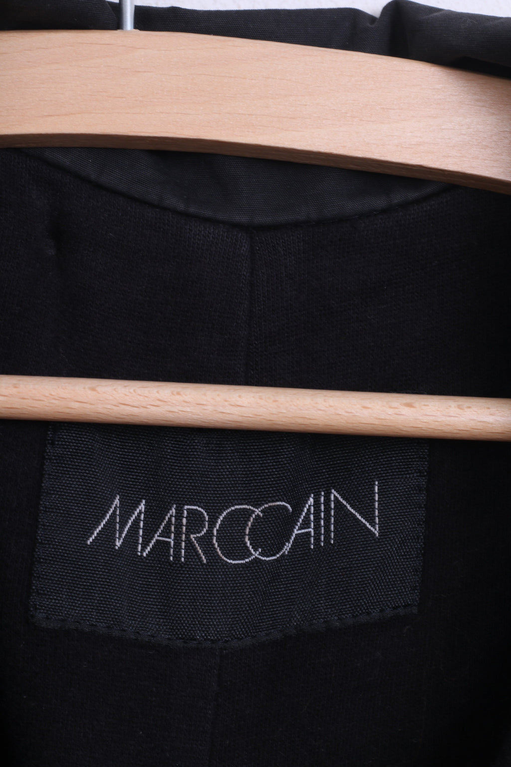 MARCCAIN Mens 4 2XL Jacket Black Cotton Washed Look - RetrospectClothes
